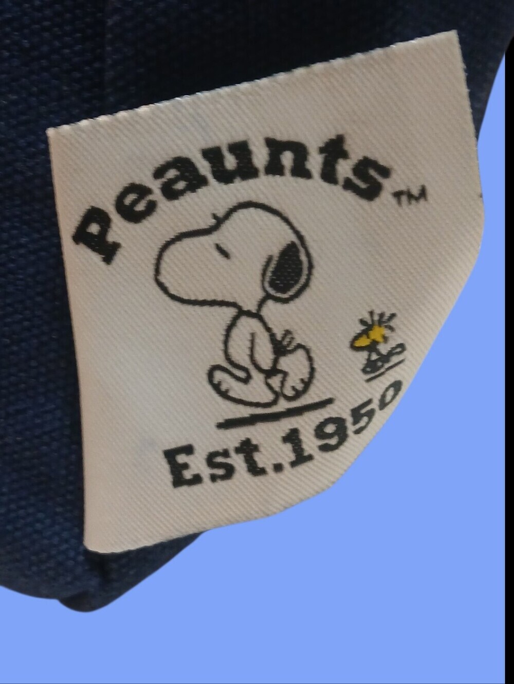 Peanuts - Navy Blue & Red Snoopy Canvas Crossbody/Handbag,Red Adjustable Straps - Picture 8 of 11